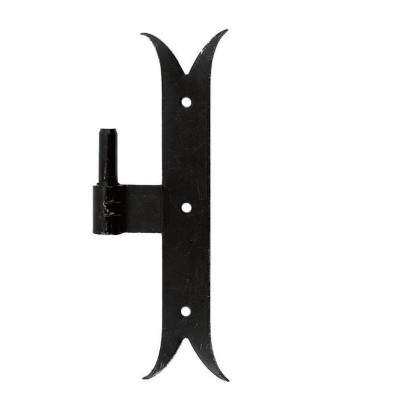 Gond paumelle queue de carpe noir diamètre 14 mm hauteur 190 mm INDUSTRIELLE DE SEDAN