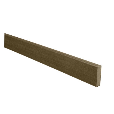 Jupe de finition Atmosphère gris cayenne brossée Longueur 2 m 70 x 20 mm SILVADEC