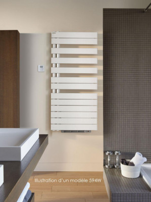 Sèche-serviettes Fassane Spa eau chaude blanc air asymétrique 429 W ACOVA