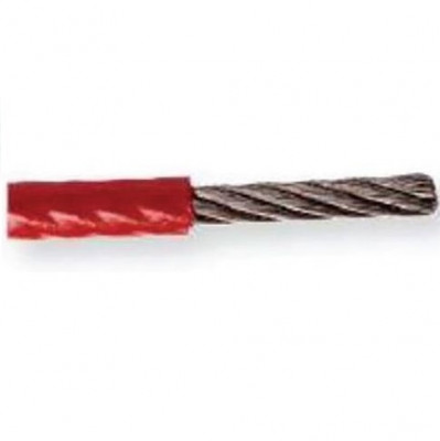 Câble acier plastifié rouge 3/5 mm GROUPE GODET