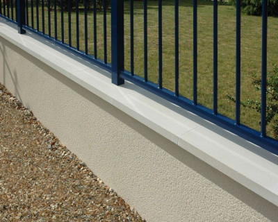 Chaperon plat blanc 28x49x4 cm WESER