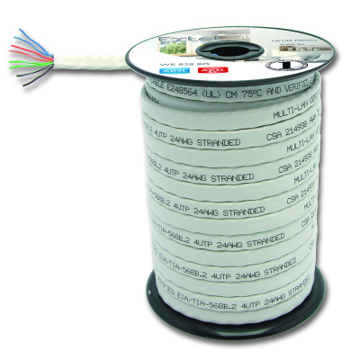 Câble réseau type Ethernet plat WE 828 Bis EXTEL