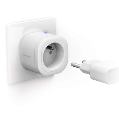 Pack de 2 prises connectées wifi intérieures plug-i On/Off THOMSON
