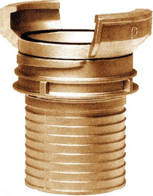 Raccord annelé avec verrou bronze 100 mm TRIBOULET