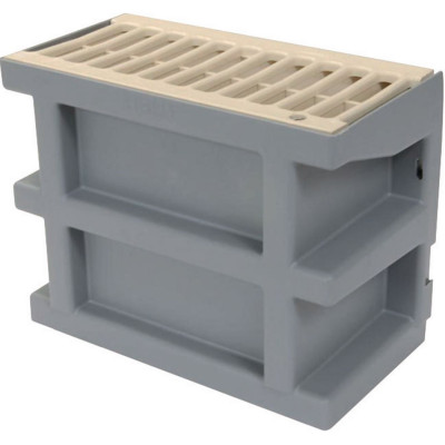 Courette anglaise à grille sable 26 x 13,5 x 20 cm NICOLL