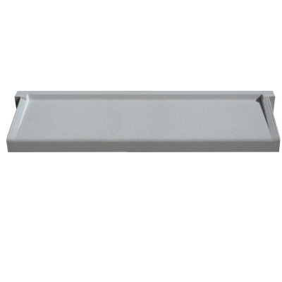 Appui de fenêtre à pose simplifiée monobloc gris 35 x 138 cm WESER