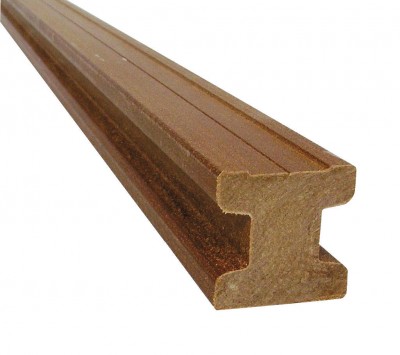 Lambourde FOREXIA plein brun 50x50x3000 mm SILVADEC