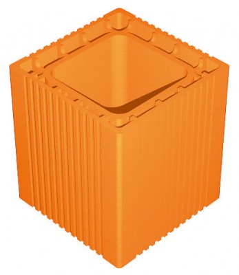 Boisseau alvéolé 30x30 cm hauteur 33 cm TERREAL