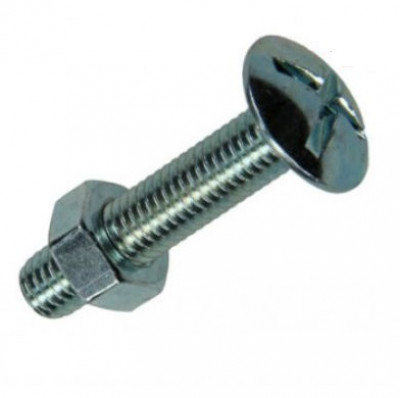Boulon poêlier zingué M6 x 35 4.8 boîte de 200 VOLVIS