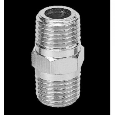 Mamelon double mâle cylindrique 1/4 x 3/8 gaz PREVOST