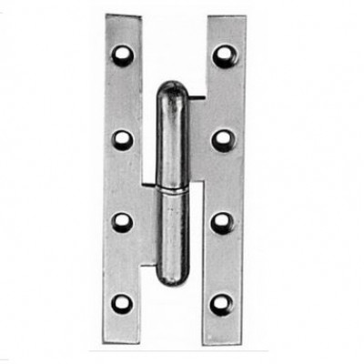 Paumelle Bout Carré AZ droite NF N acier zingue 110 x 55 mm MONIN
