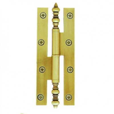 Paumelle rustique gauche laiton patiné bout carré 110 x 55 mm TORBEL INDUSTRIE