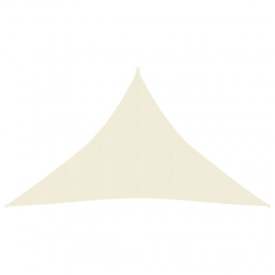 Voile d'ombrage 160 g/m² 2,5 x 2,5 x 3,5 m PEHD crème 02_0009064