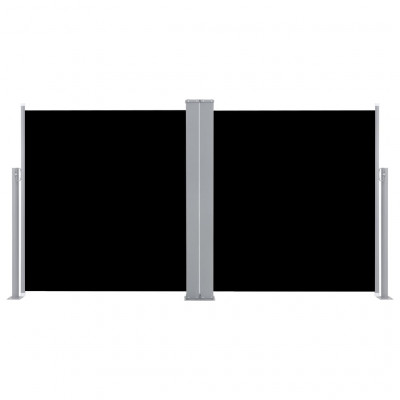 Auvent latéral rétractable 100 x 600 cm noir 02_0007426