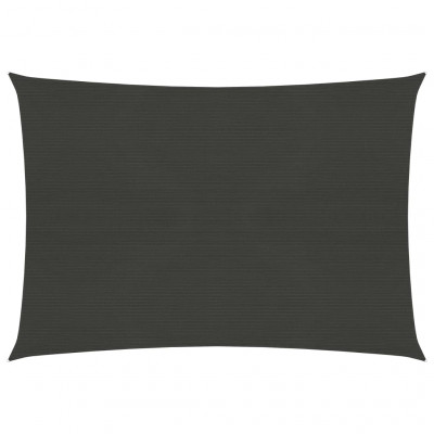 Voile toile d'ombrage parasol 160 g/m² 2,5 x 3,5 m PEHD anthracite 02_0008906