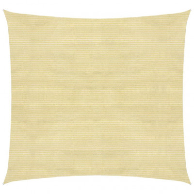 Voile toile d'ombrage parasol 160 g/m² 3 x 3 m PEHD beige 02_0008967