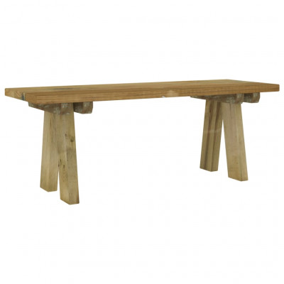Banc de jardin meuble de patio d'extérieur terrasse 110 x 38 x 45 cm bois de pin massif imprégné 02_0011171