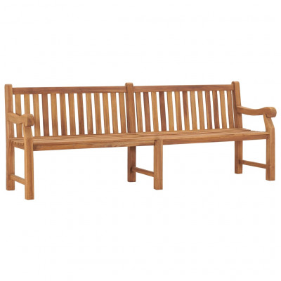 Banc de jardin meuble de patio d'extérieur terrasse 228 x 69 x 92 cm bois de teck solide 02_0011304