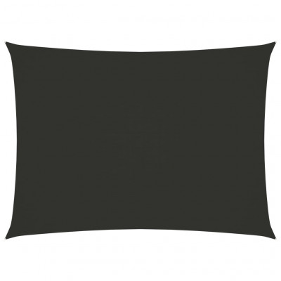 Voile toile d'ombrage parasol tissu oxford rectangulaire 3 x 4,5 m anthracite 02_0009668