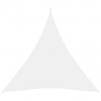 Voile toile d'ombrage parasol tissu oxford triangulaire 3 x 3 x 3 m blanc 02_0009821
