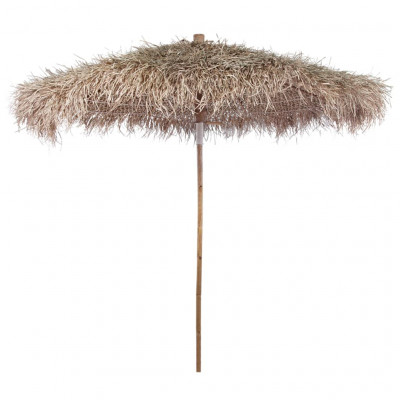 Parasol en bambou avec toit en feuille de bananier 270 cm 02_0008582