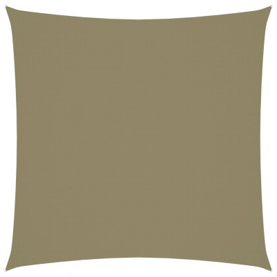 Voile toile d'ombrage parasol tissu oxford carré 3 x 3 m beige 02_0009484