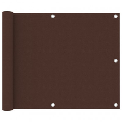 Écran de balcon 75 x 300 cm tissu oxford marron 02_0010231