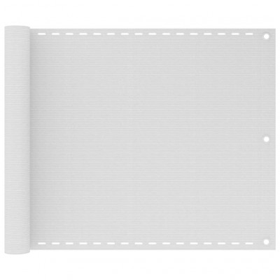 Écran de balcon 75 x 300 cm PEHD blanc 02_0010049
