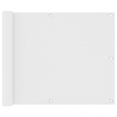 Écran de balcon 75 x 300 cm tissu oxford blanc 02_0010050