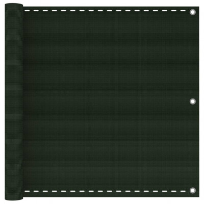 Écran de balcon 90 x 300 cm PEHD vert foncé 02_0010446