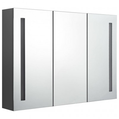 Armoire de salle de bain à miroir led 89 x 14 x 62 cm gris 02_0006575