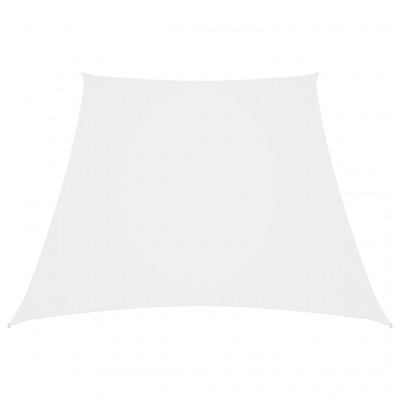 Voile toile d'ombrage parasol tissu oxford trapèze 2/4 x 3 m blanc 02_0009748