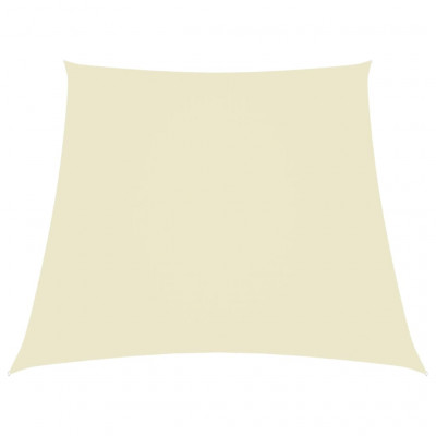 Voile toile d'ombrage parasol tissu oxford trapèze 2/4 x 3 m crème 02_0009750