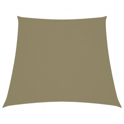 Voile toile d'ombrage parasol tissu oxford trapèze 2/4 x 3 m beige 02_0009747