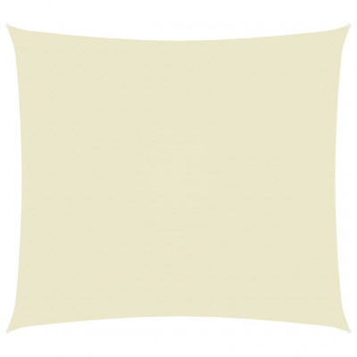 Voile toile d'ombrage parasol tissu oxford rectangulaire 2 x 3 m crème 02_0009596