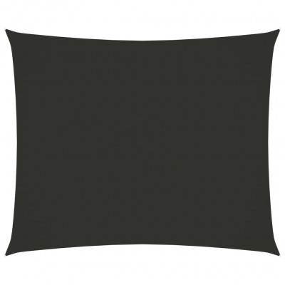 Voile toile d'ombrage parasol tissu oxford rectangulaire 3 x 4 m anthracite 02_0009661