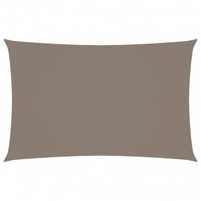 Voile d'ombrage parasol tissu oxford rectangulaire 4 x 7 m taupe 02_0009712