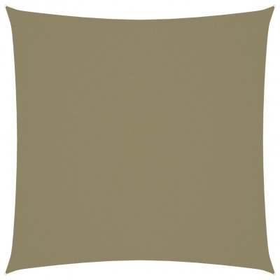 Voile d'ombrage parasol tissu oxford carré 2,5 x 2,5 m beige 02_0009458