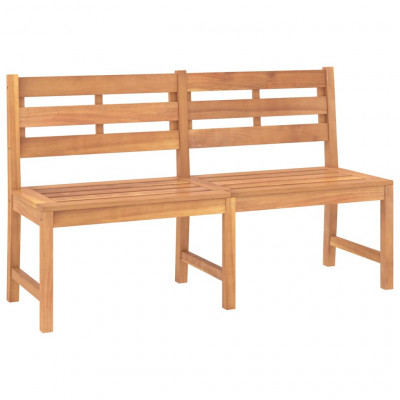 Banc de jardin meuble de patio d'extérieur terrasse 150 x 59 x 90 cm bois de teck massif 02_0011249