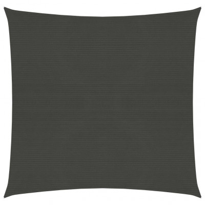 Voile toile d'ombrage parasol 160 g/m² 2,5 x 2,5 m PEHD anthracite 02_0008903