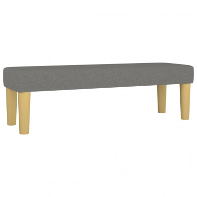 Banc banquette 100 x 30 x 30 cm tissu gris foncé 02_0010549
