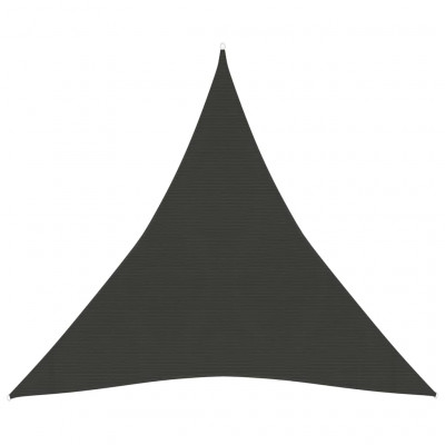 Voile toile d'ombrage parasol 160 g/m² PEHD 4,5 x 4,5 x 4,5 m anthracite 02_0008929