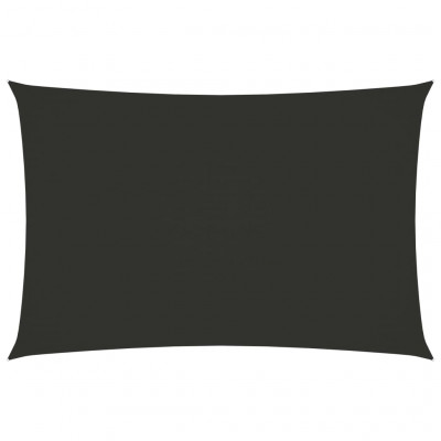 Voile d'ombrage parasol tissu oxford rectangulaire 6 x 8 m anthracite 02_0009741