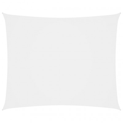 Voile toile d'ombrage parasol tissu oxford rectangulaire 5 x 7 m blanc 02_0009722