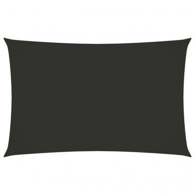 Voile toile d'ombrage parasol tissu oxford rectangulaire 5 x 8 m anthracite 02_0009726