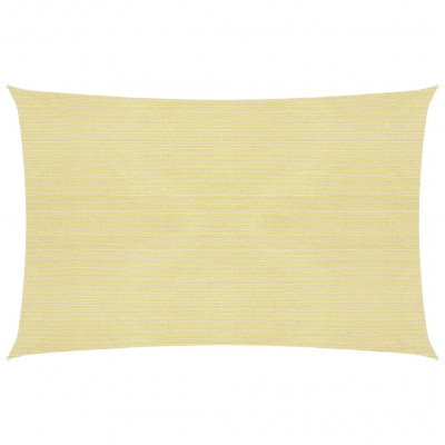 Voile toile d'ombrage parasol 160 g/m² PEHD 2,5 x 4 m beige 02_0008955