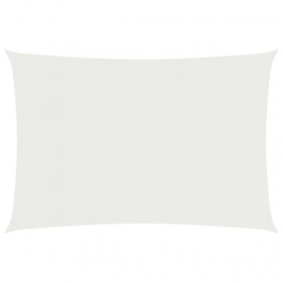 Voile toile d'ombrage parasol 160 g/m² 2,5 x 5 m PEHD blanc 02_0009003