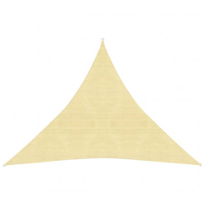 Voile toile d'ombrage parasol 160 g/m² 4,5 x 4,5 x 4,5 m PEHD marron 02_0009162