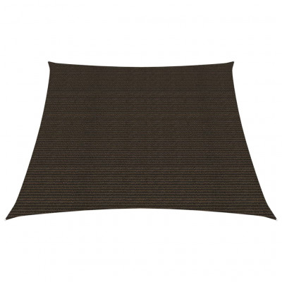 Voile toile d'ombrage parasol 160 g/m² 3/4 x 2 m PEHD marron 02_0009151