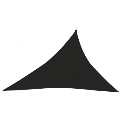 Voile toile d'ombrage parasol 160 g/m² 3 x 4 x 5 m PEHD noir 02_0009205